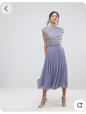 ASOS Formal Party Dress size 2, light purple color